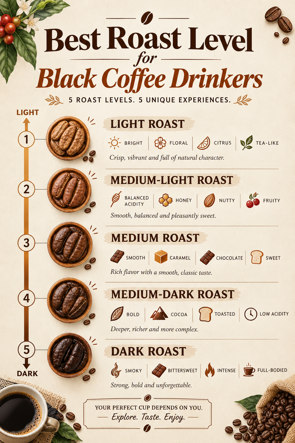 Best Roast Level for Black Coffee Drinkers