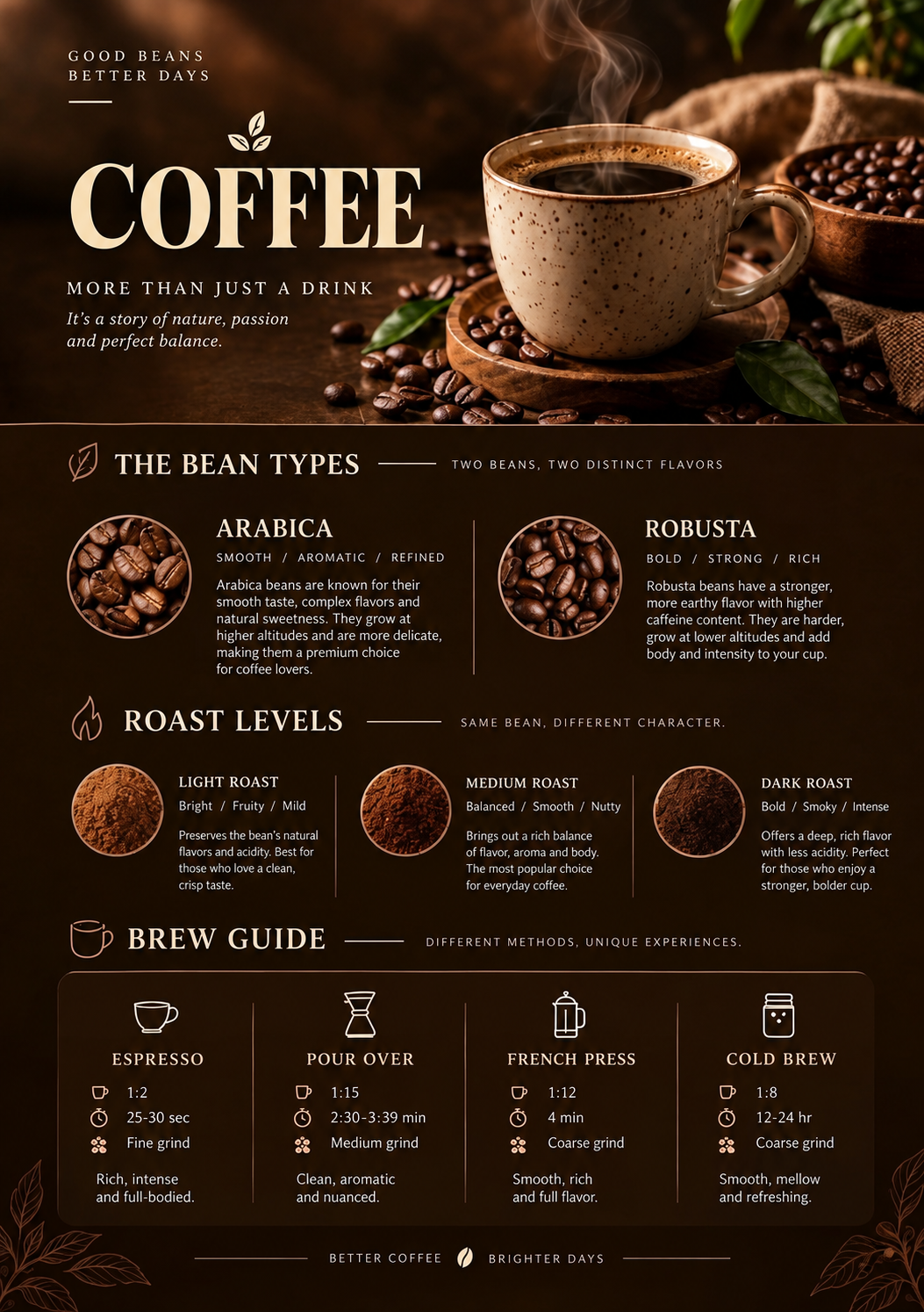 Coffee: More Than Just a Drink – Coffee Guide Poster
